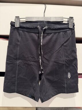 Free People Movement Black Athletic Drawstring Shorts